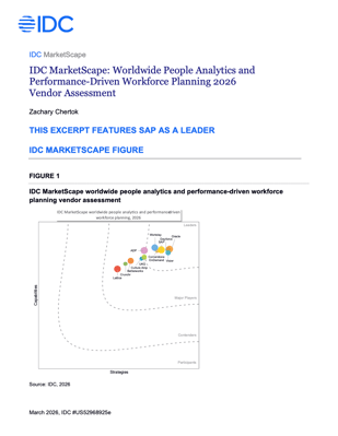 IDC MarketScape Worldwide People Analytics and Performance-Driven Workforce Planning 2026 Vendor Assessment